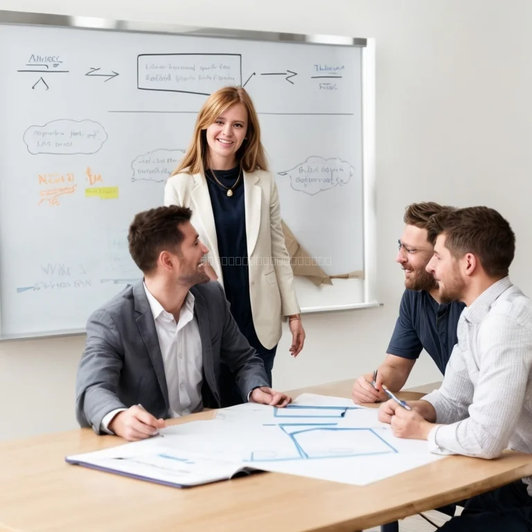 Participants in a guided coaching session