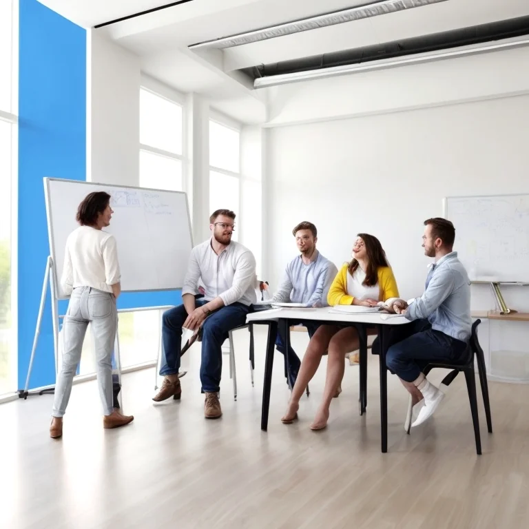 Instructor leading a transformation workshop